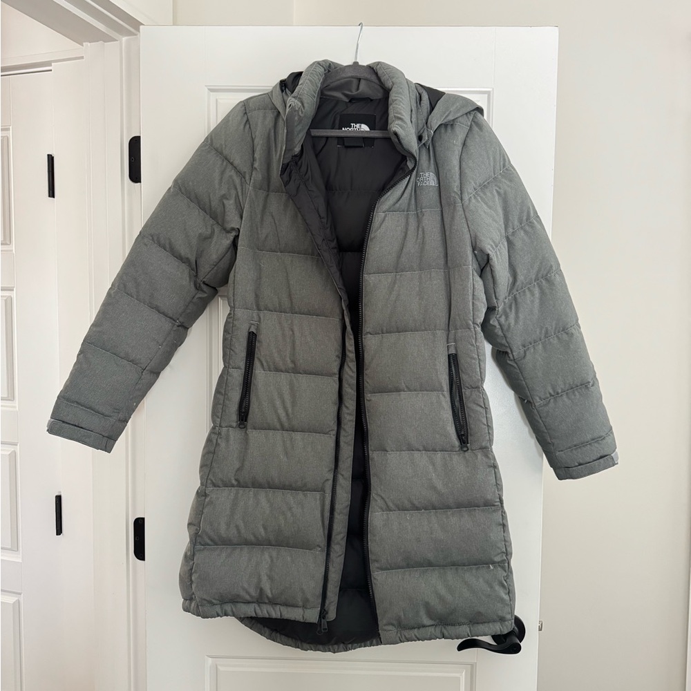 The North Face Gray Puffer Down Parka